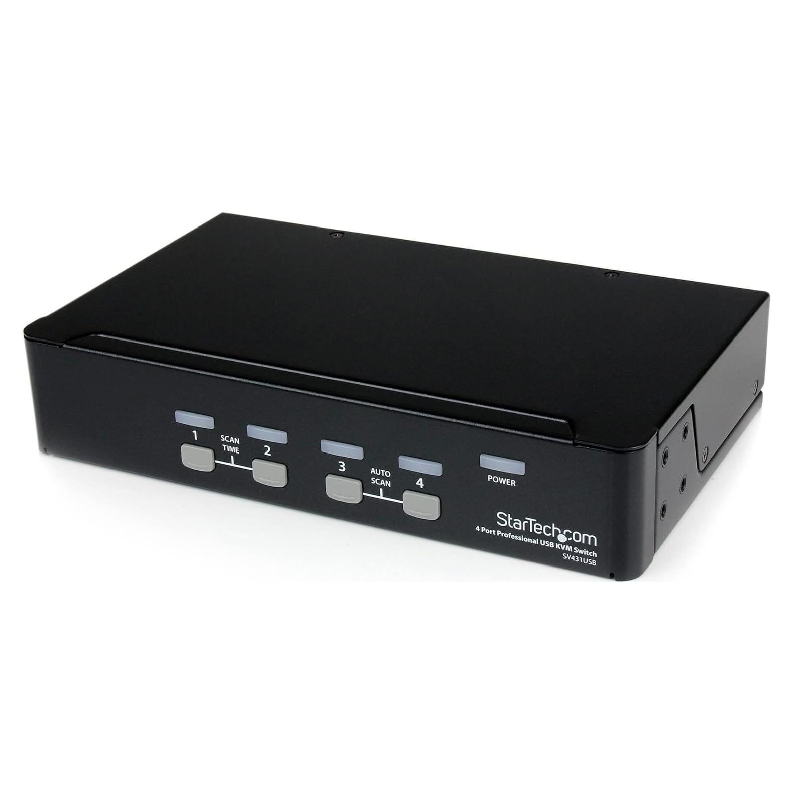 Switch KVM VGA USB 4 Puertos StarTech.com SV431USB Rack 1U
