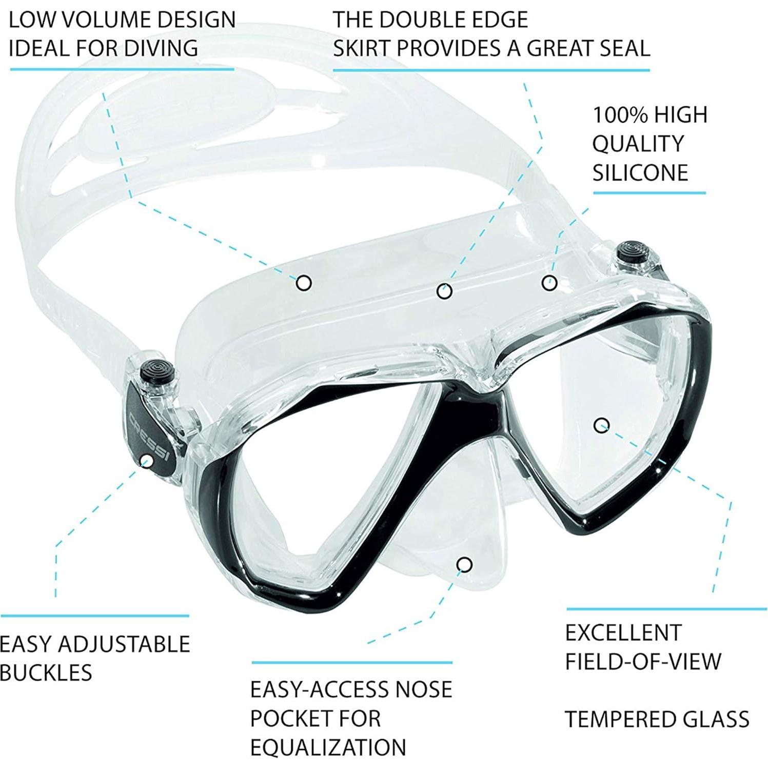 Kit de Snorkel Cressi Ranger y Tao - Máscara y Snorkel