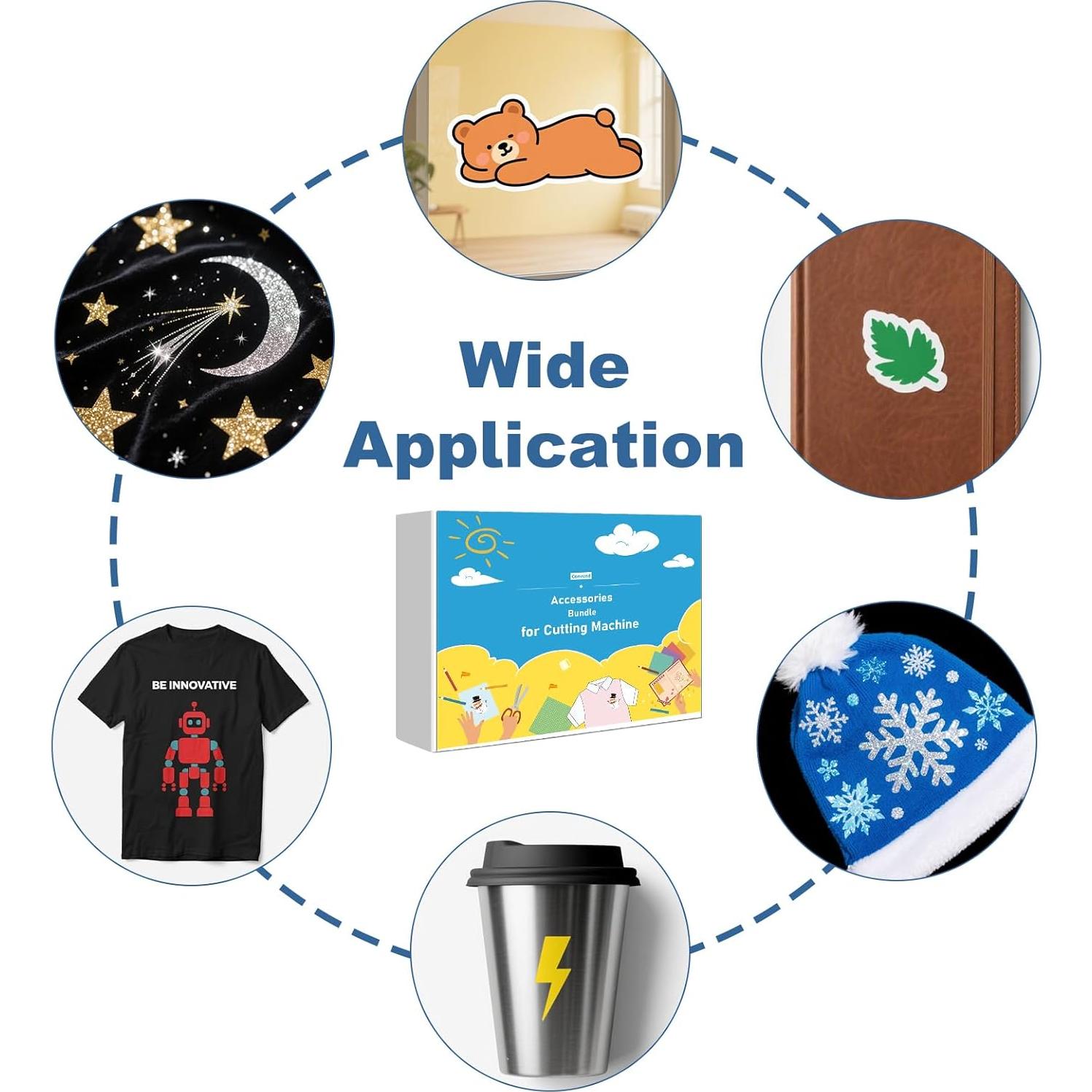 Kit Todo en Uno de Manualidades Convend - Vinilo, Herramientas y Luz LED