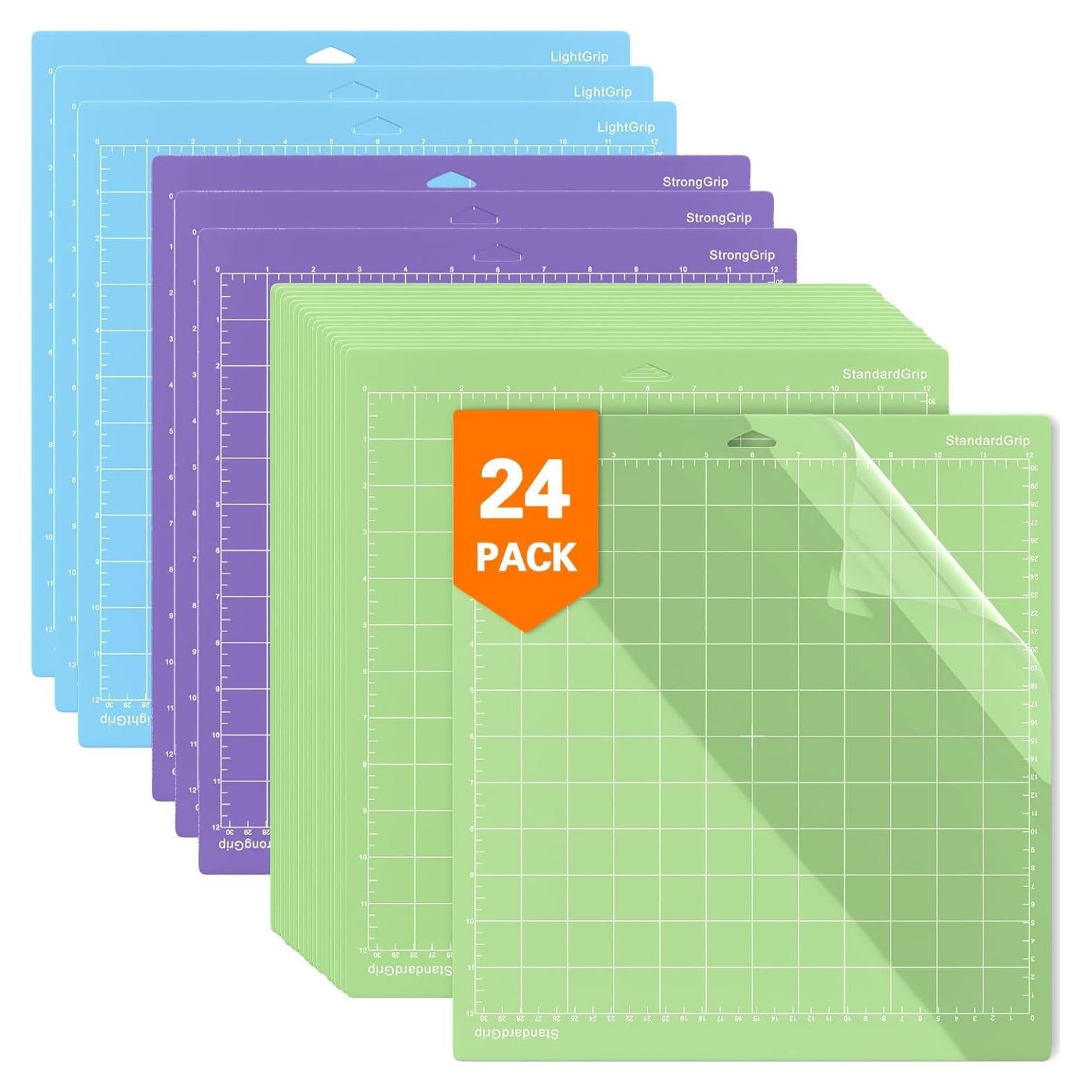 Paquete de 24 Alfombrillas de Corte Cricut Cowdro 30.48 cm