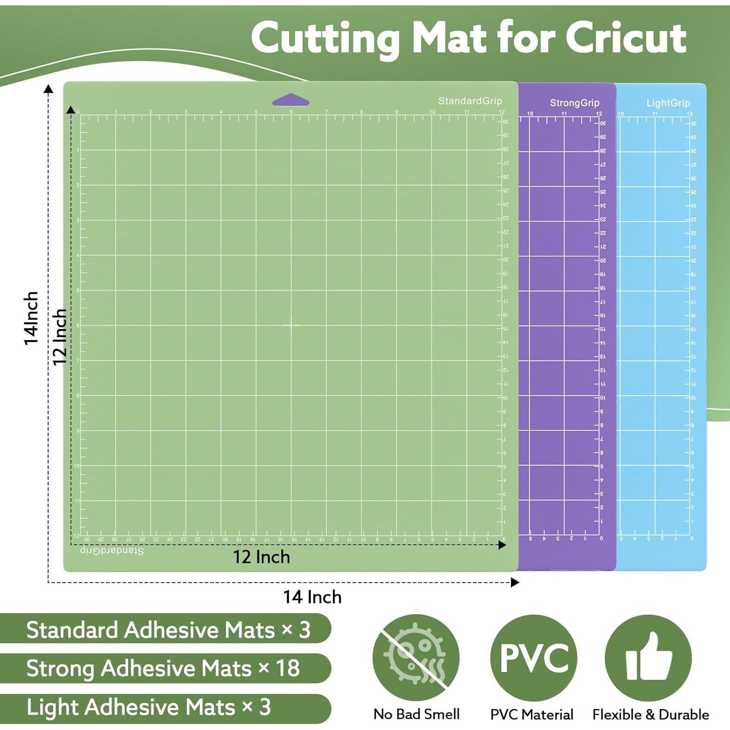 Paquete de 24 Alfombrillas de Corte Cricut Cowdro 30.48 cm