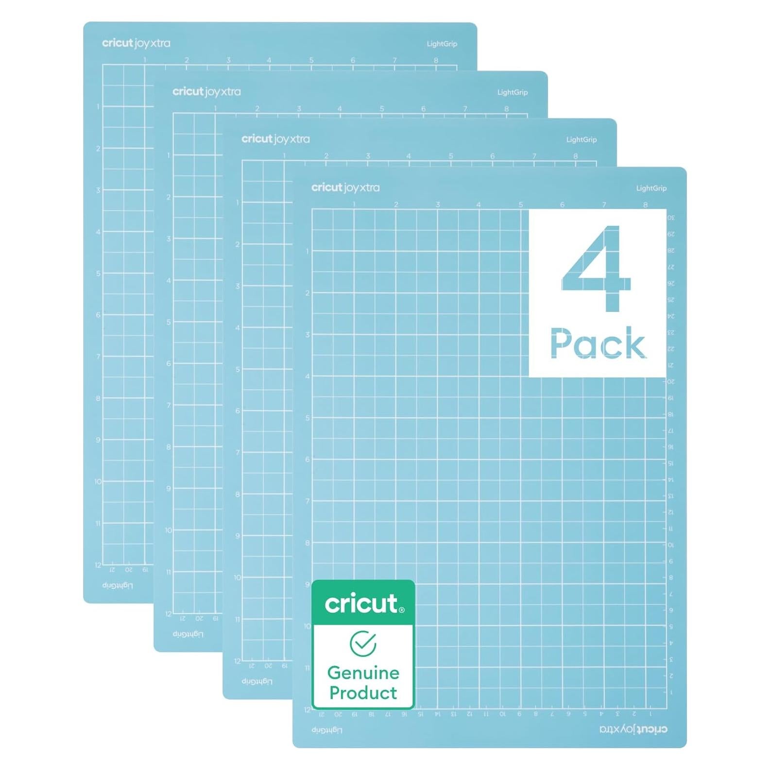 Paquete de 4 Alfombrillas de Corte LightGrip Cricut Joy Xtra 21.6x30.5cm