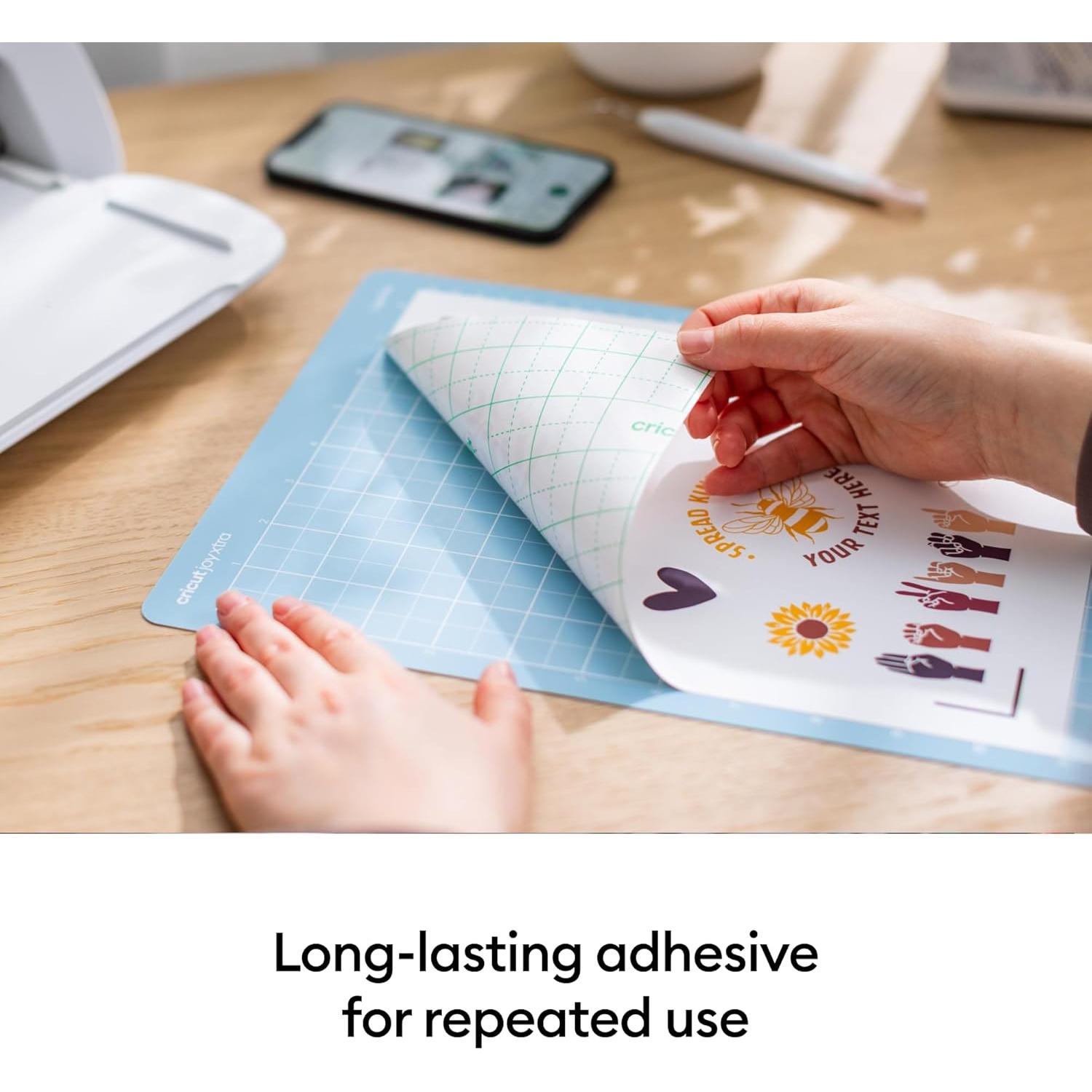 Paquete de 4 Alfombrillas de Corte LightGrip Cricut Joy Xtra 21.6x30.5cm