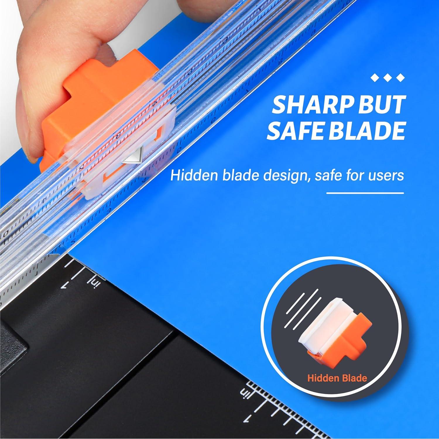 Cortadora de Papel Evteck 30.48 cm Deslizante con Seguridad