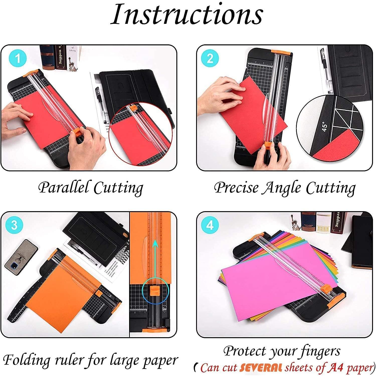 Cortadora de Papel Evteck 30.48 cm Deslizante con Seguridad