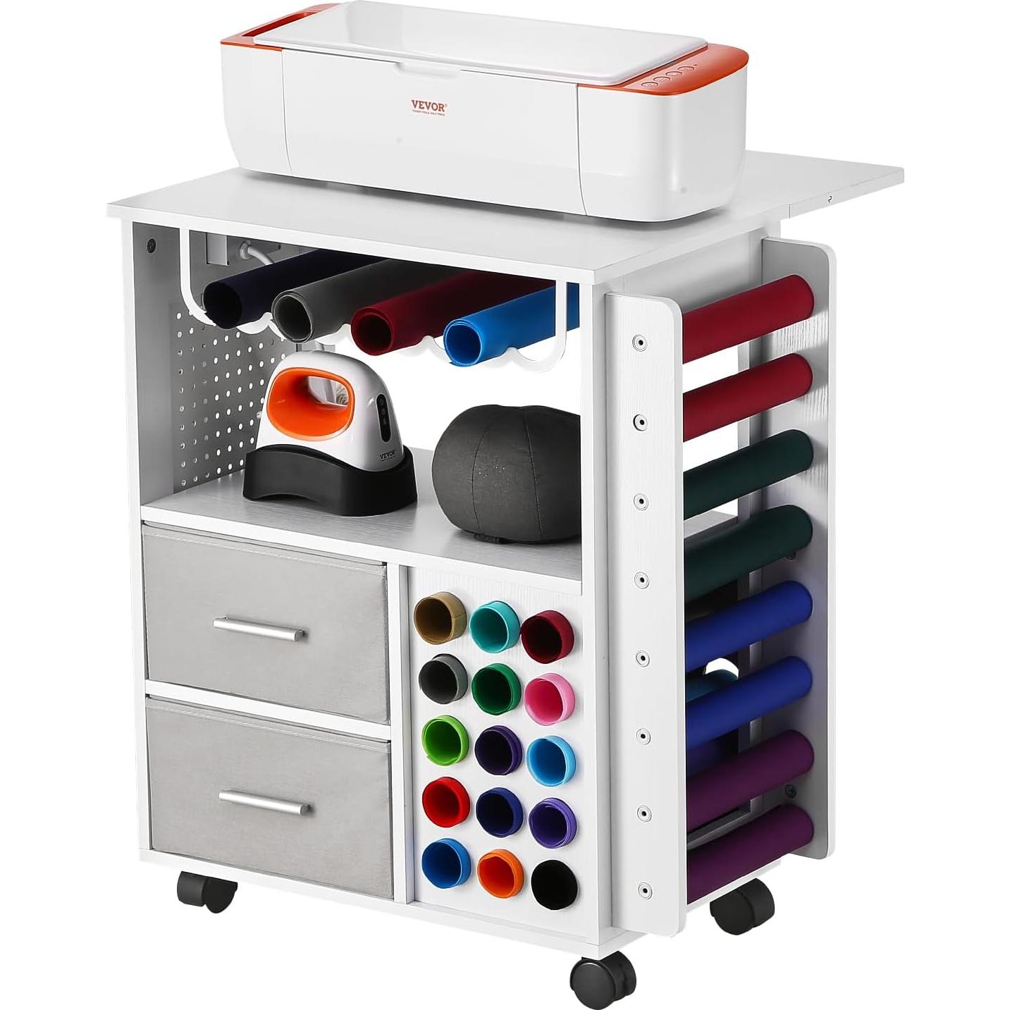 Carro de Manualidades Rodante VEVOR con Estación de Carga