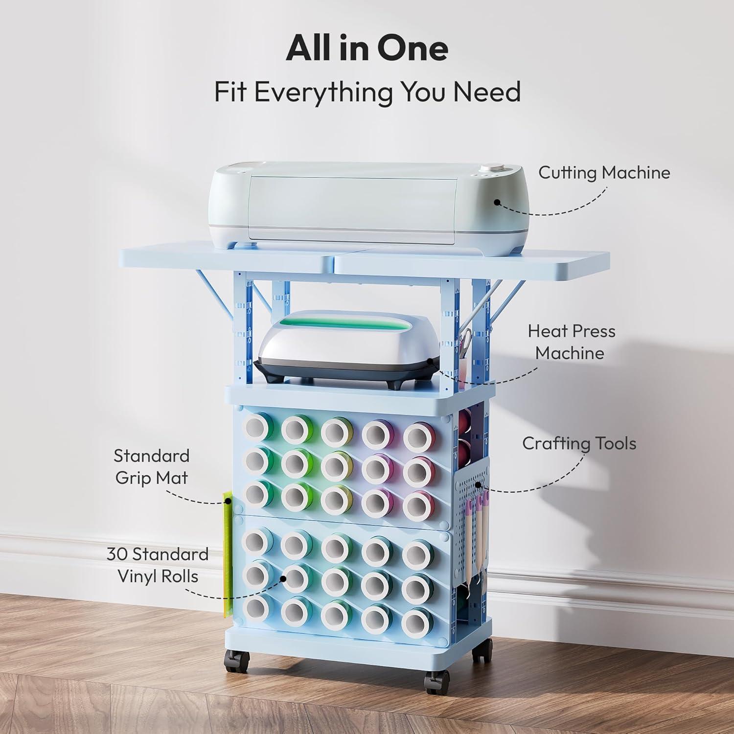 Organizador de Manualidades Sunnacate con 30 Soportes para Vinilo