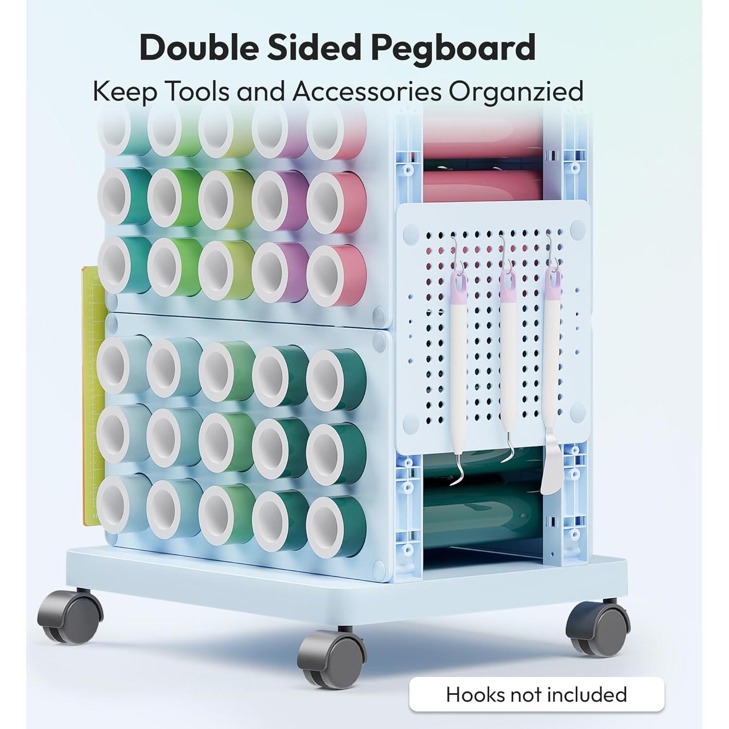 Organizador de Manualidades Sunnacate con 30 Soportes para Vinilo