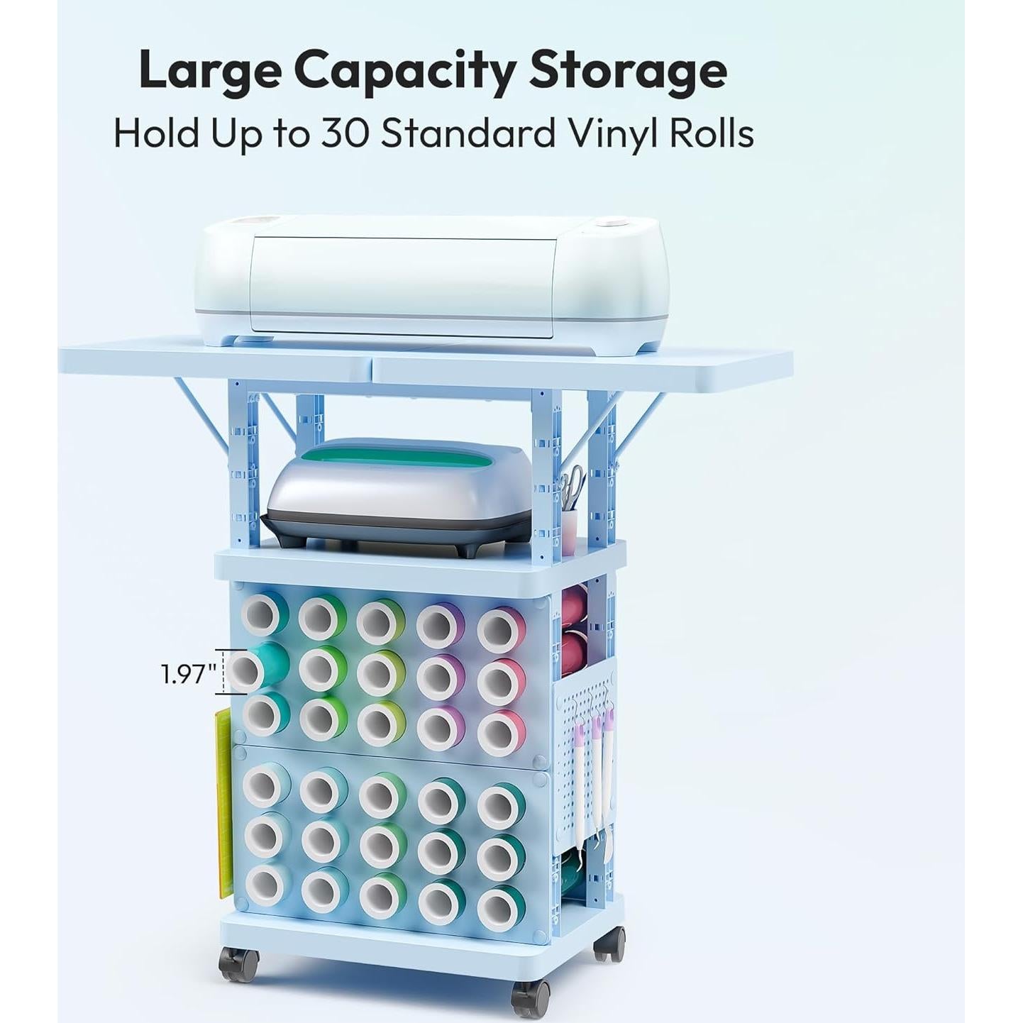 Organizador de Manualidades Sunnacate con 30 Soportes para Vinilo