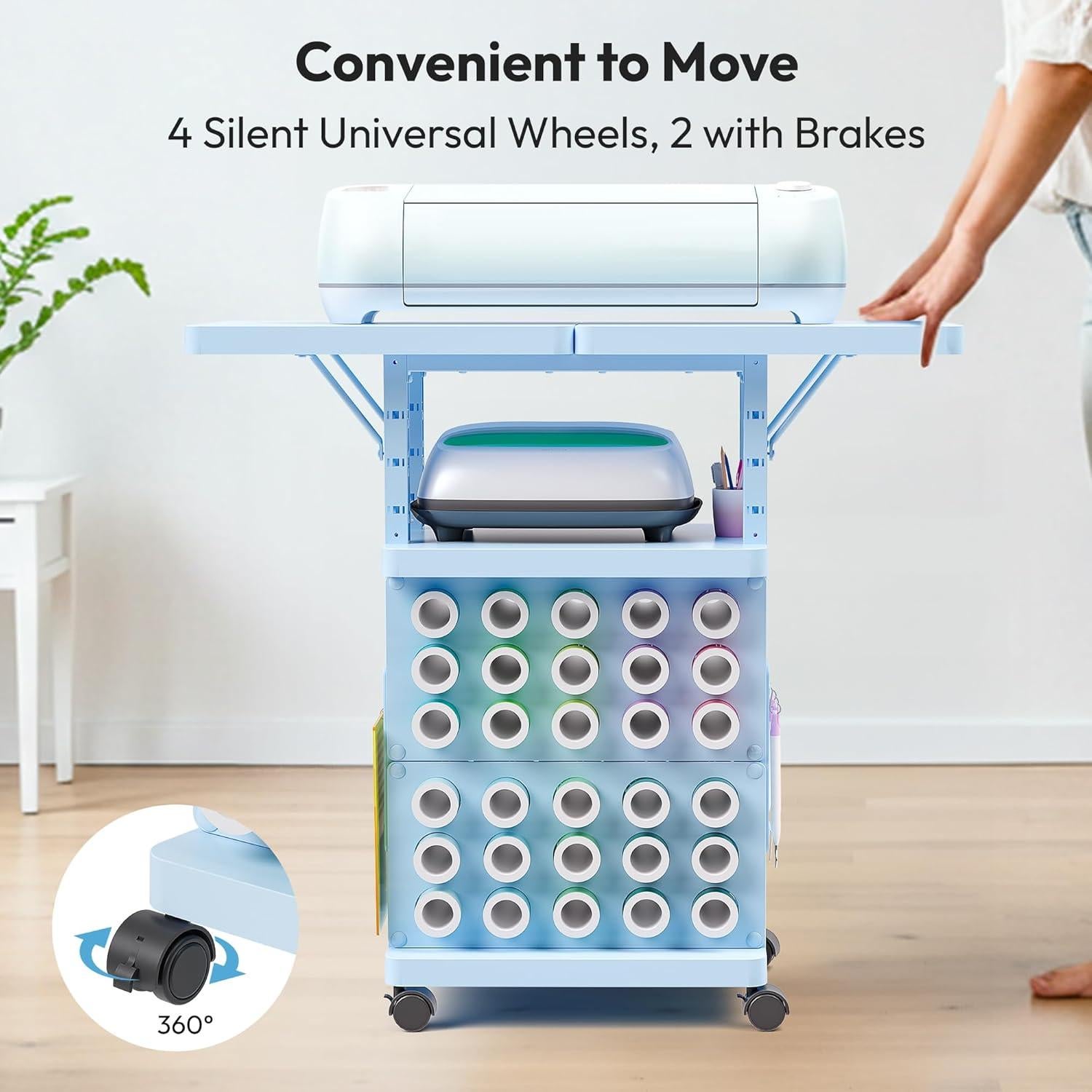 Organizador de Manualidades Sunnacate con 30 Soportes para Vinilo