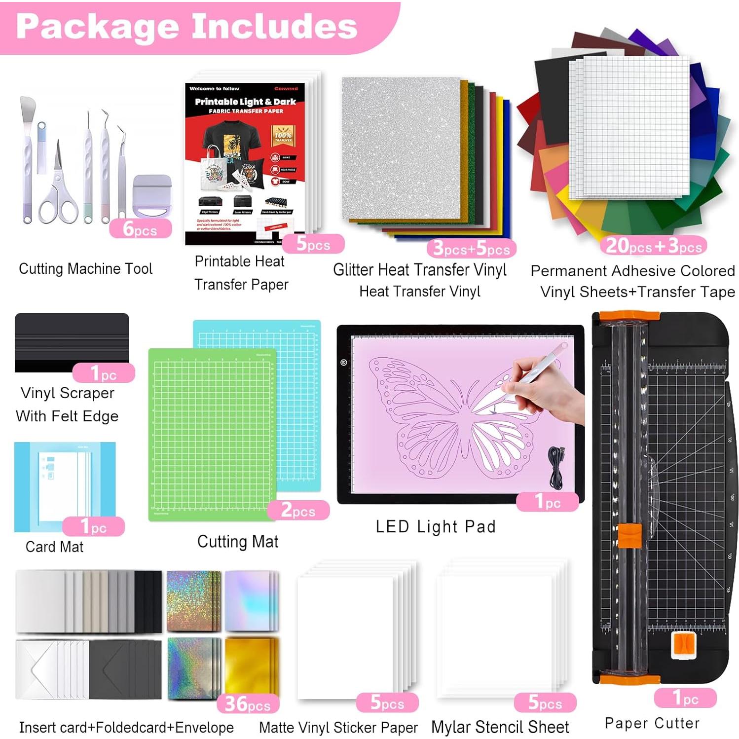 Kit de Accesorios Todo en Uno Convend para Cricut Joy Xtra 103 Piezas