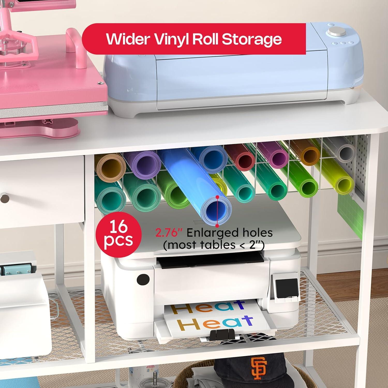 Mesa de Prensa Térmica Extra Grande Crafit 114x55cm Multiusos