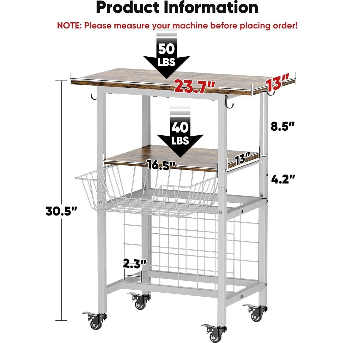 Carro de Prensa Térmica Móvil Ardier 3 Niveles Blanco