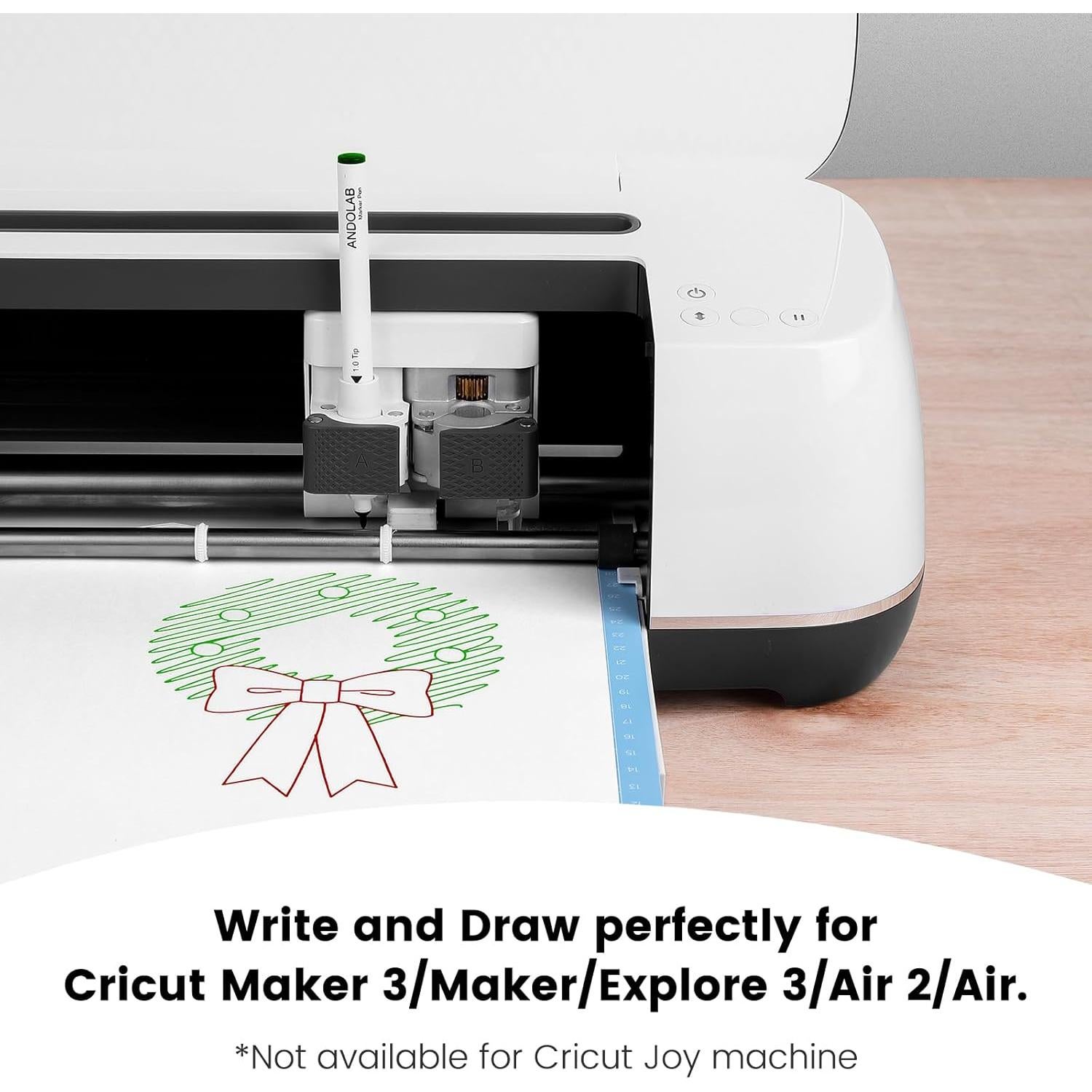 Set de 30 Marcadores Premium ANDOLAB Punta 1.0 para Cricut