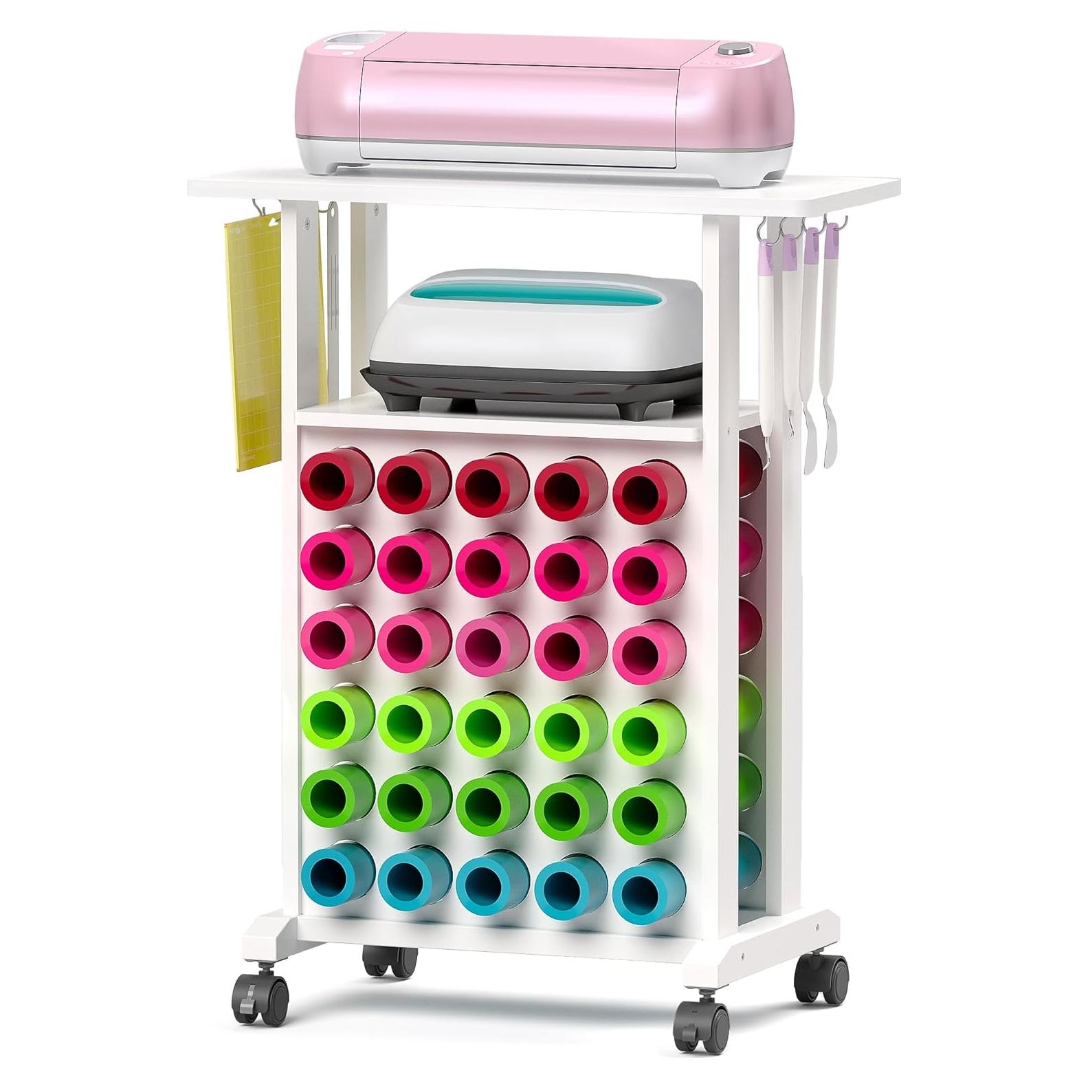 Carro de Almacenamiento de Manualidades Crafit 2 Estantes 36.3 kg