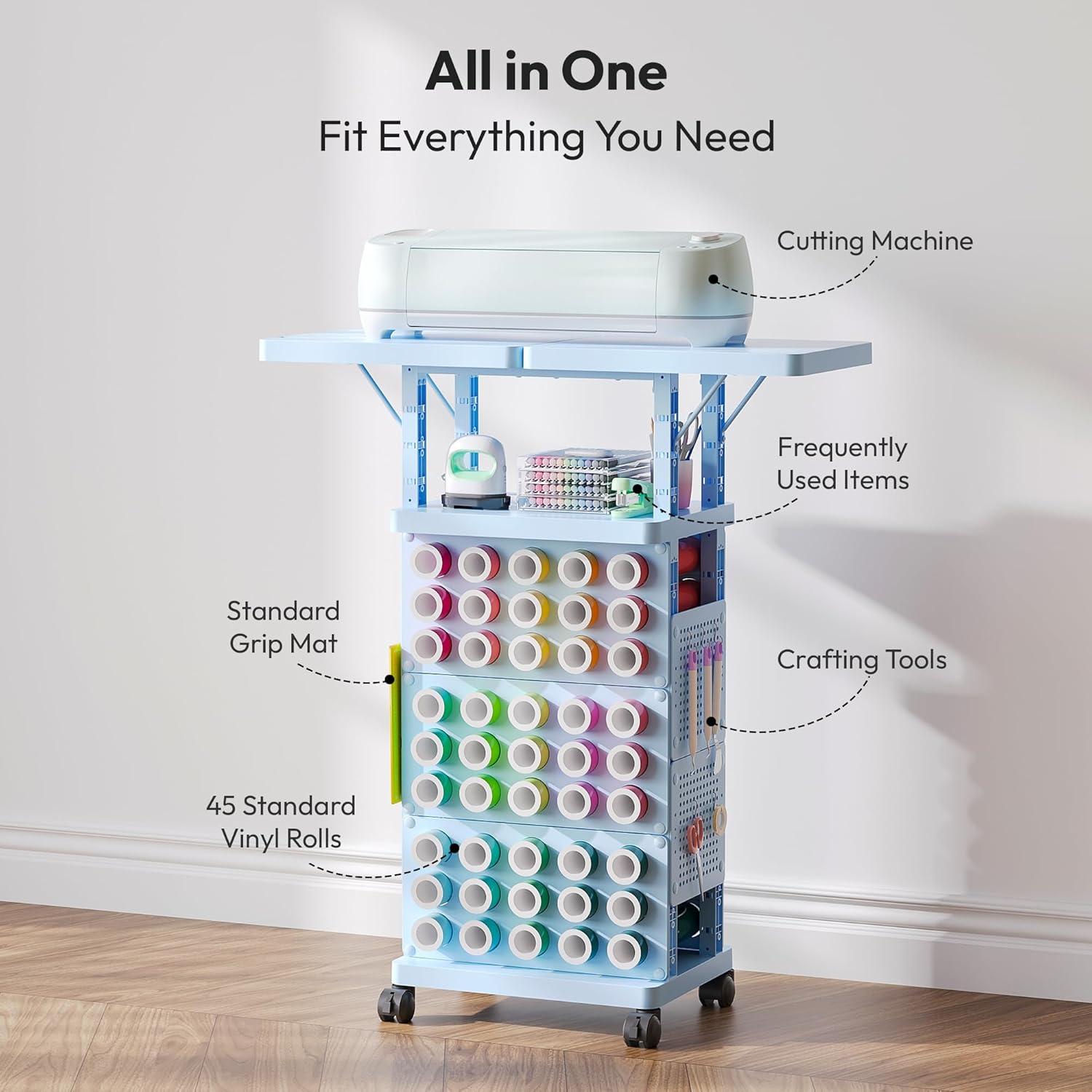 Carro de Almacenamiento para Manualidades Sunnacate 45 Rollos