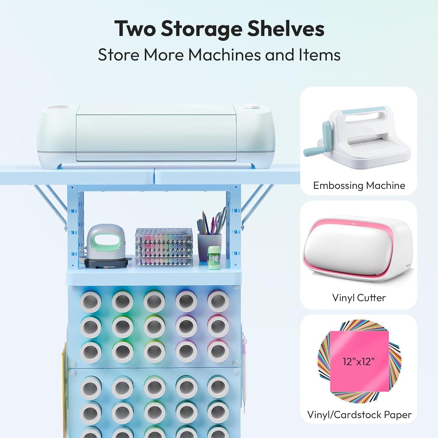 Carro de Almacenamiento para Manualidades Sunnacate 45 Rollos