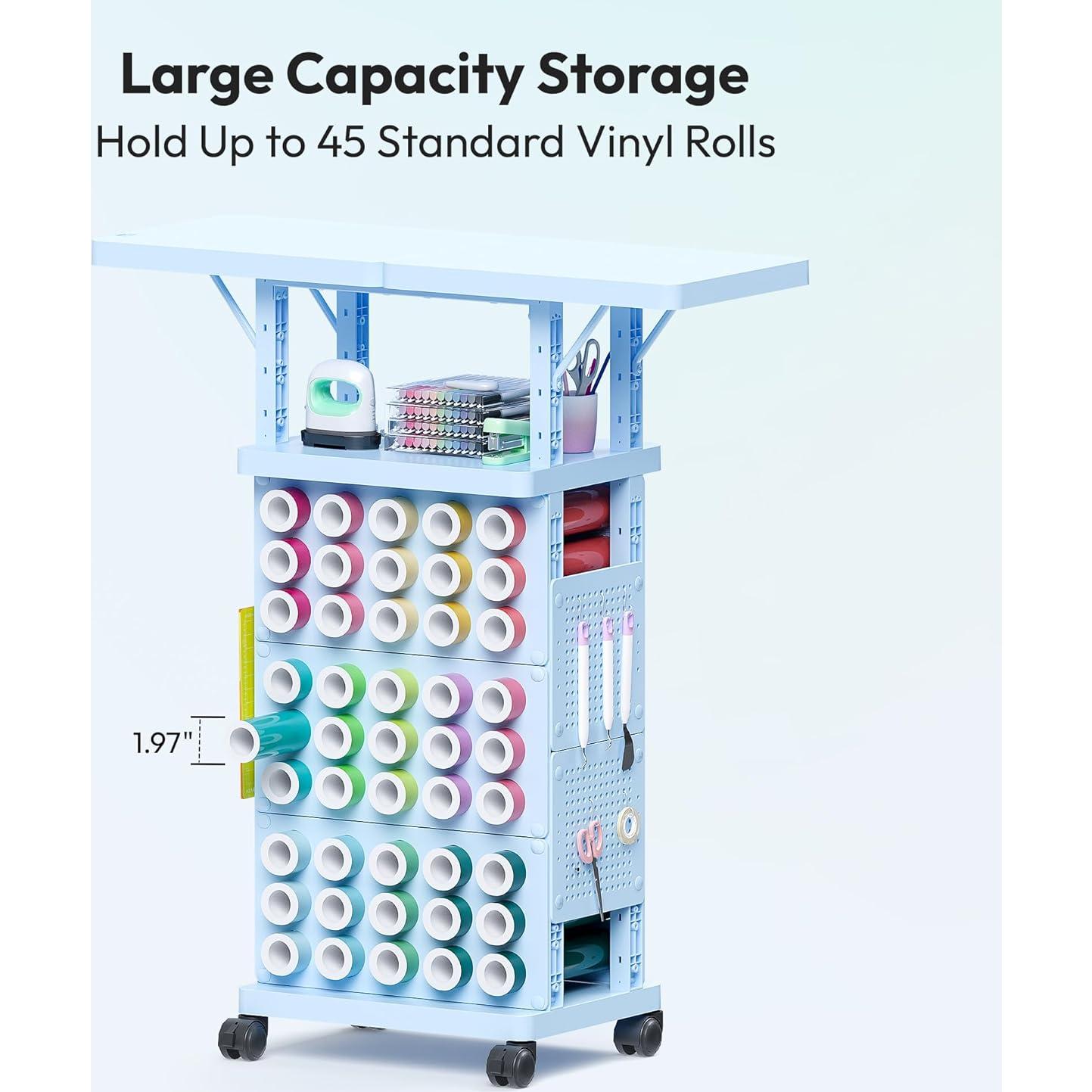 Carro de Almacenamiento para Manualidades Sunnacate 45 Rollos