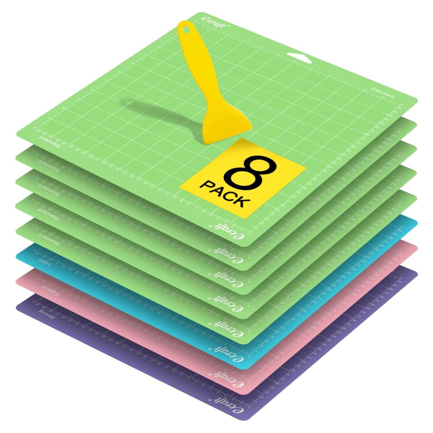 Alfombrillas de Corte Ecraft 12x12" (8 Pack) para Cricut