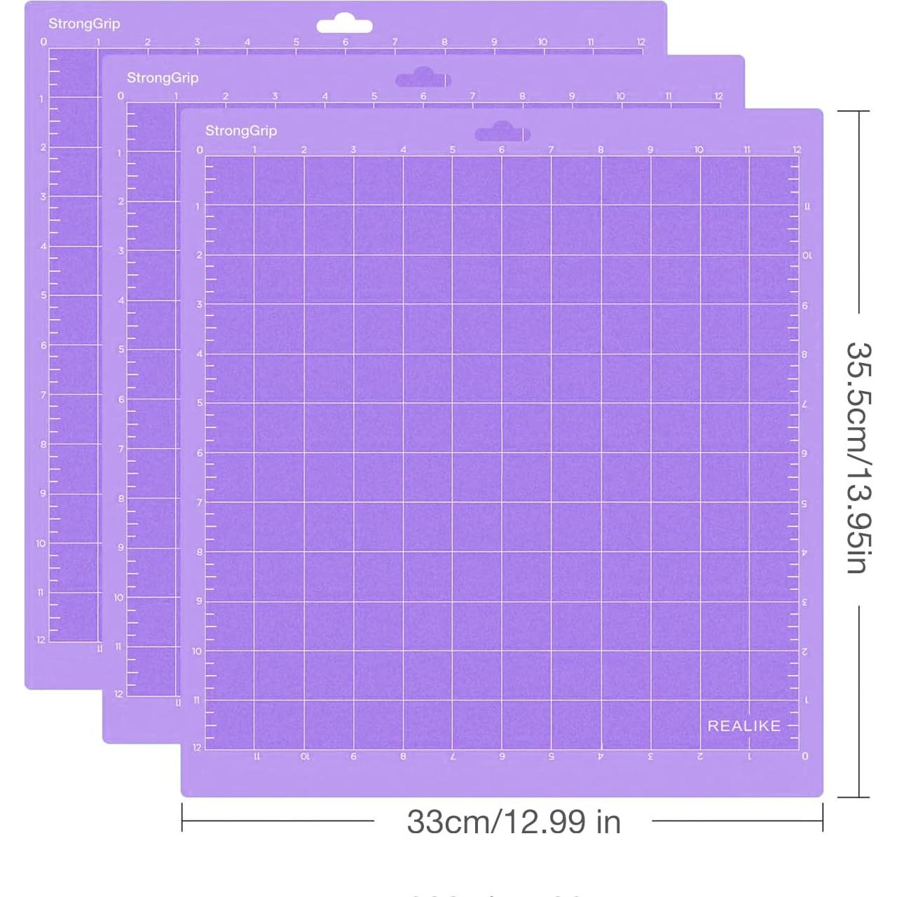 Mat de Corte Adhesivo Antideslizante REALIKE 12x12 - 3 Piezas