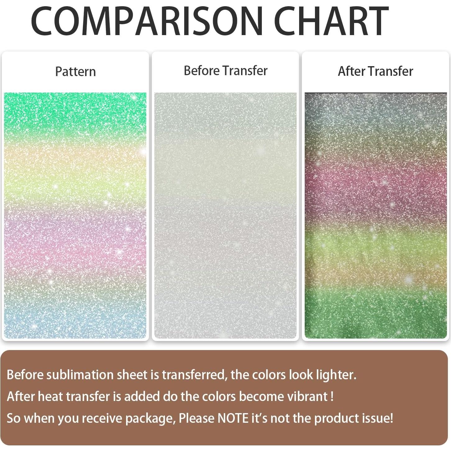 Hojas de Transferencia de Sublimación IKELI 30.5x25.4cm 10pcs