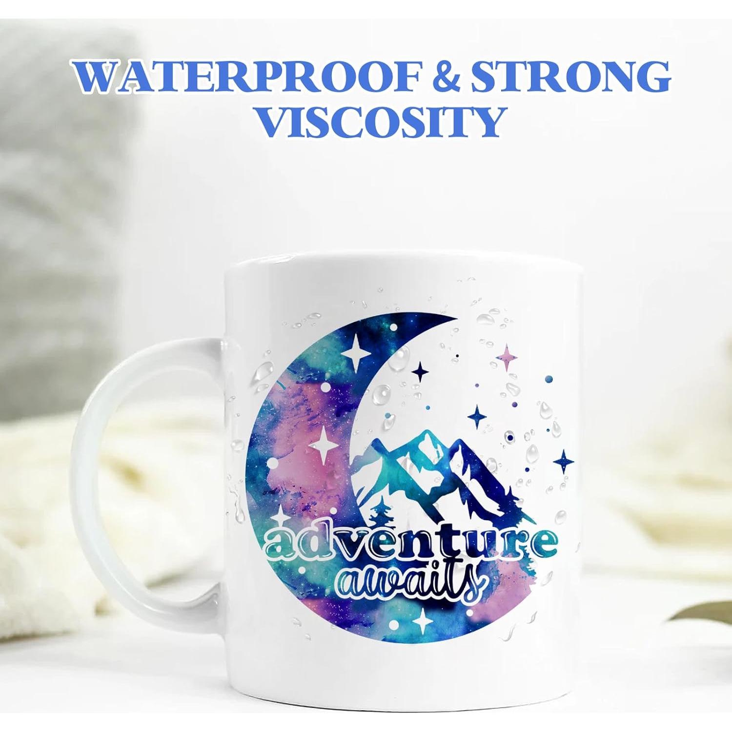 Vinilo Adhesivo Permanente Tintnut - 8 Hojas 30.48x25.4cm Rosa Azul