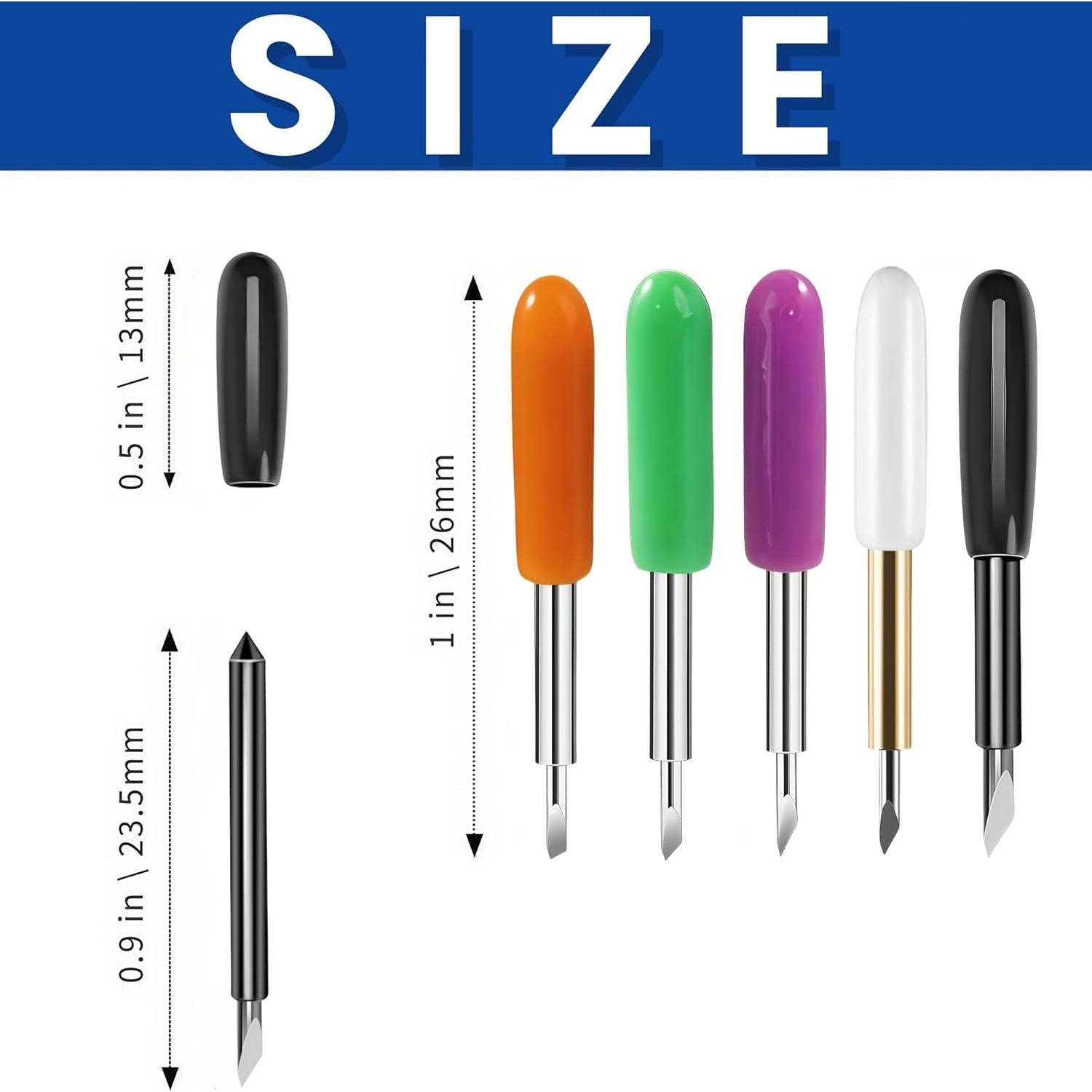 HOOFULL 55 PCS Cuchillas de Repuesto para Cricut Explore/Maker