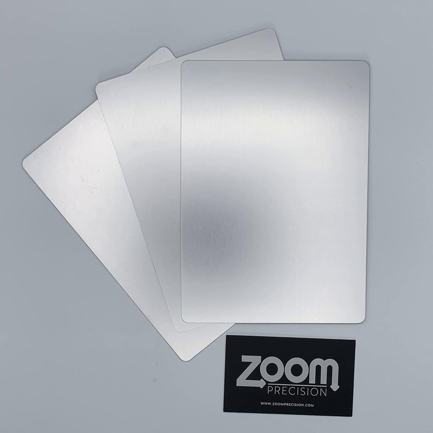 Hojas de Grabado de Aluminio Anodizado Zoom 12.7x17.8cm - Paquete de 3