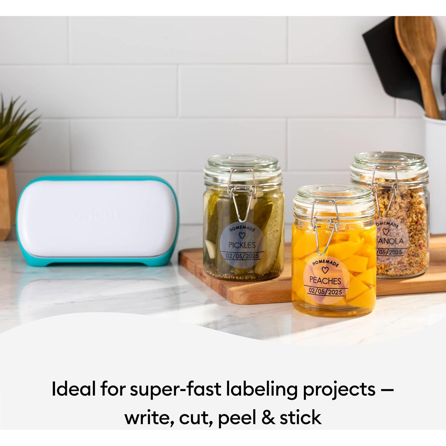 Vinilo Removible Cricut Joy Transparente 14x33cm Paquete de 3