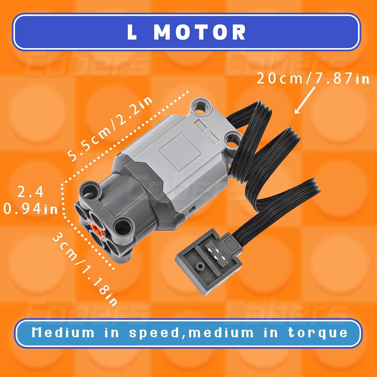 Conjunto de Motor y Control Remoto Cobers 9 Piezas para Technic