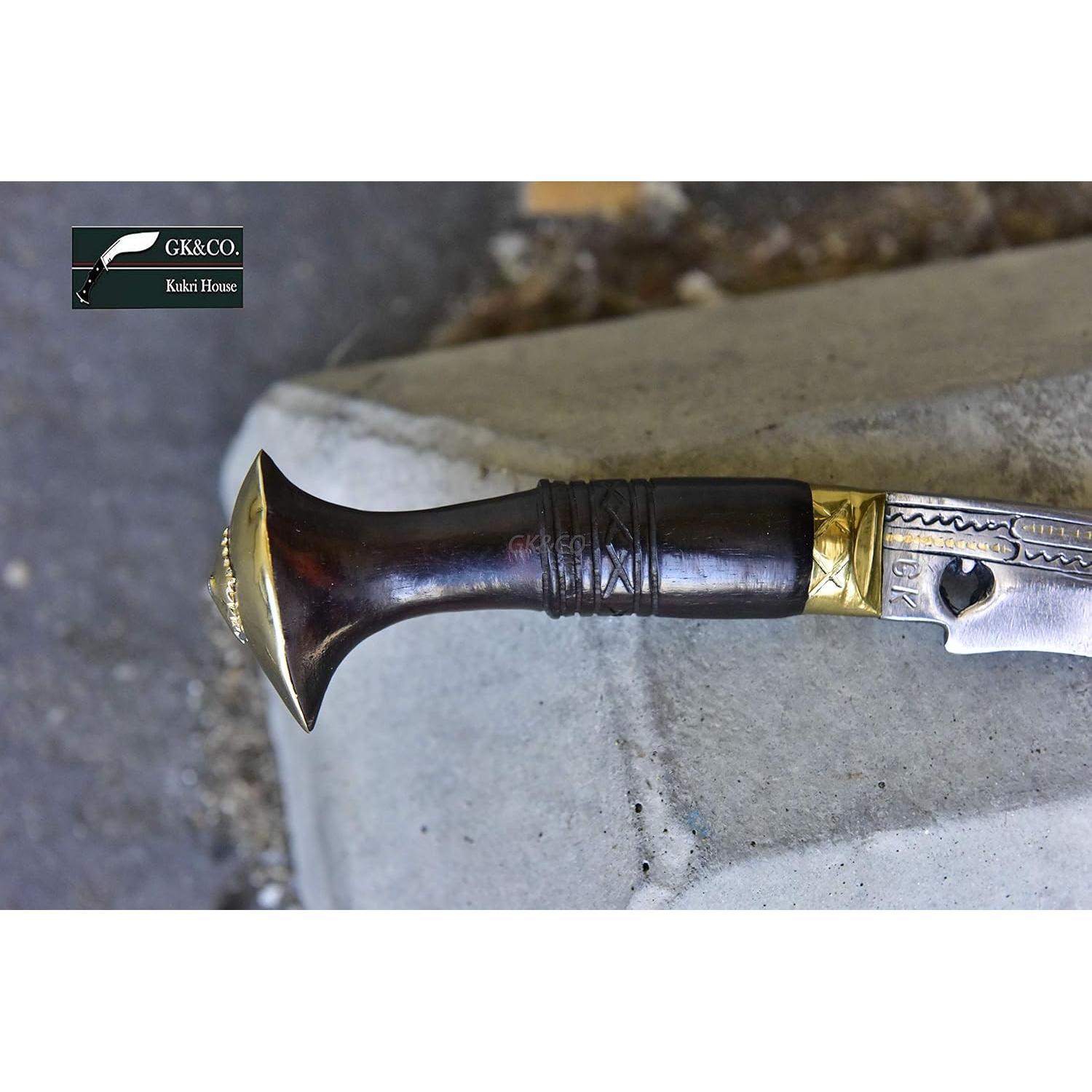 Cuchillo Kukri GK&CO. 5" Hecho a Mano en Nepal - Acero Carbono