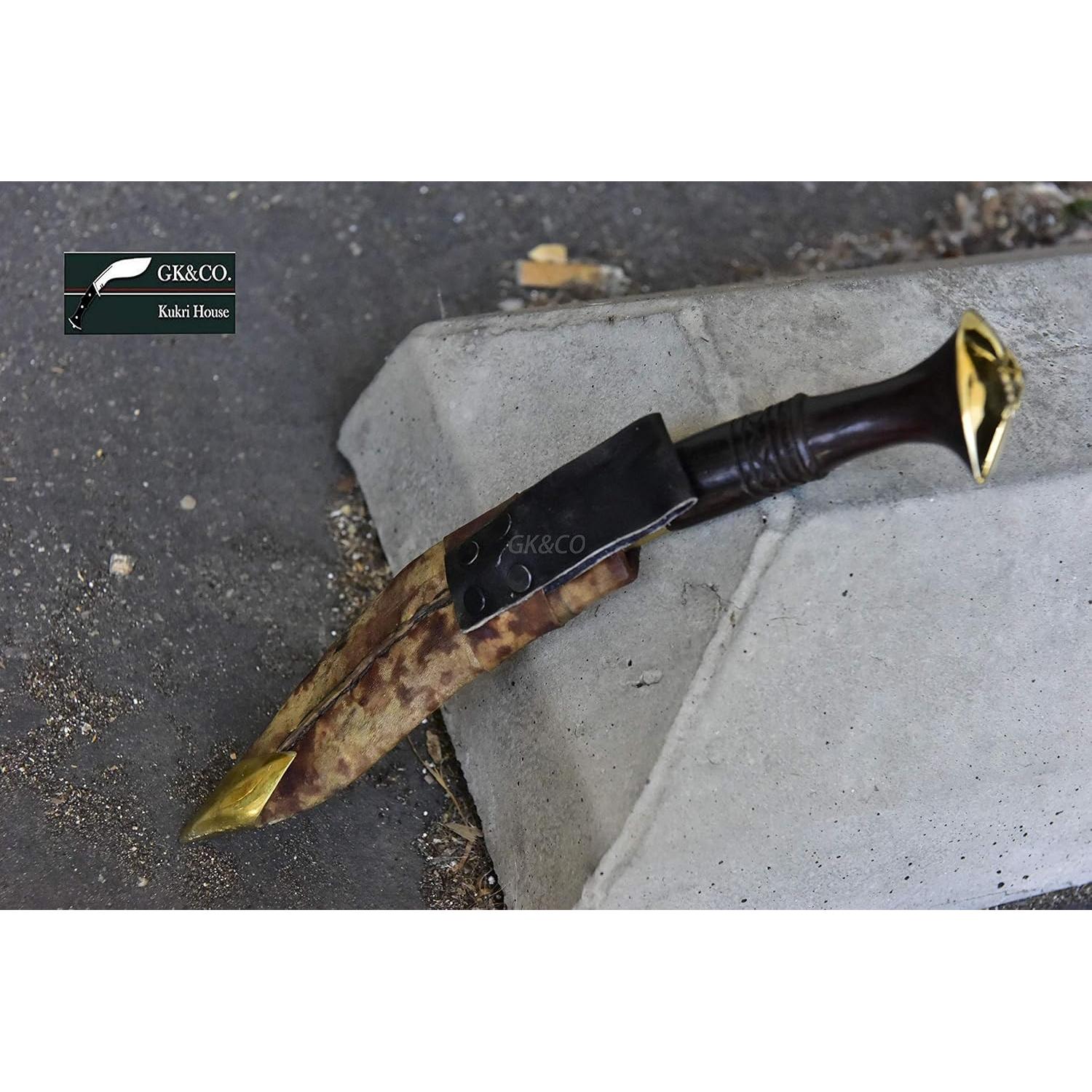 Cuchillo Kukri GK&CO. 5" Hecho a Mano en Nepal - Acero Carbono
