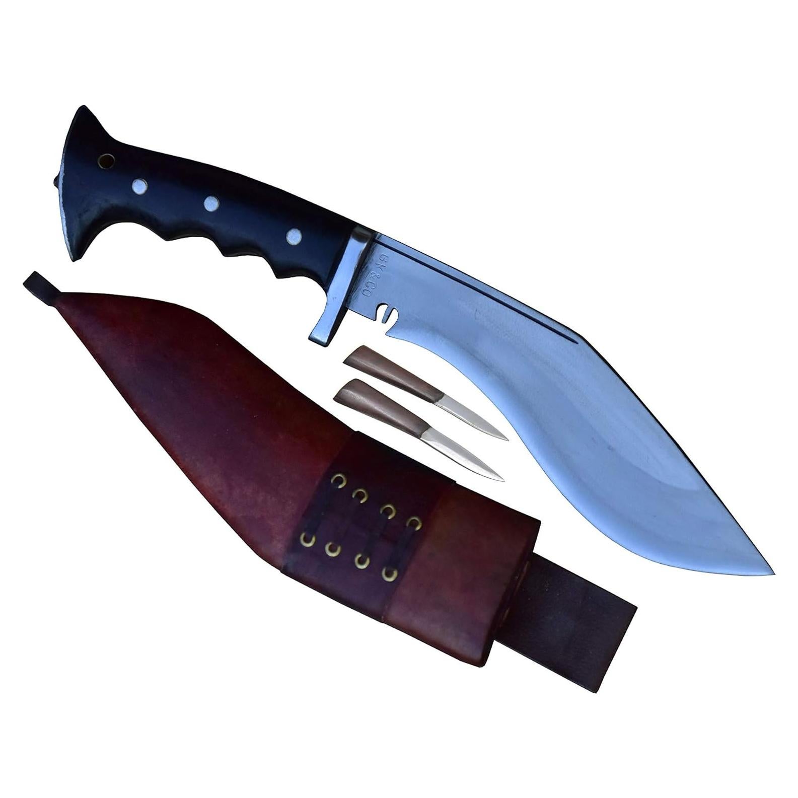 Kukri Genuino GK&CO. 20.32 cm Mango Madera Rosa Hecho a Mano