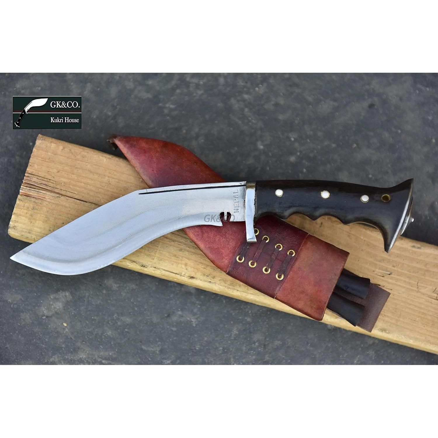 Kukri Genuino GK&CO. 20.32 cm Mango Madera Rosa Hecho a Mano