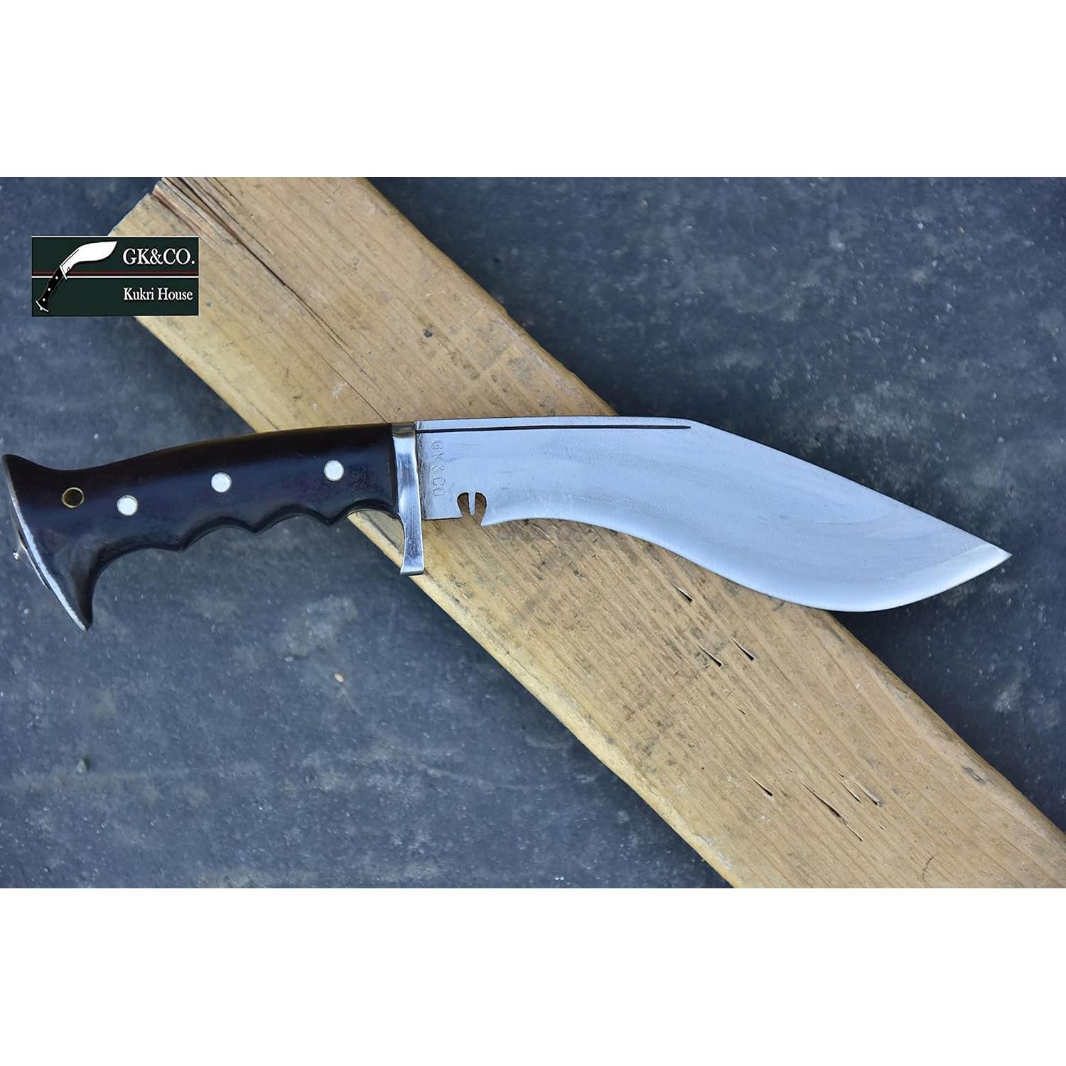 Kukri Genuino GK&CO. 20.32 cm Mango Madera Rosa Hecho a Mano