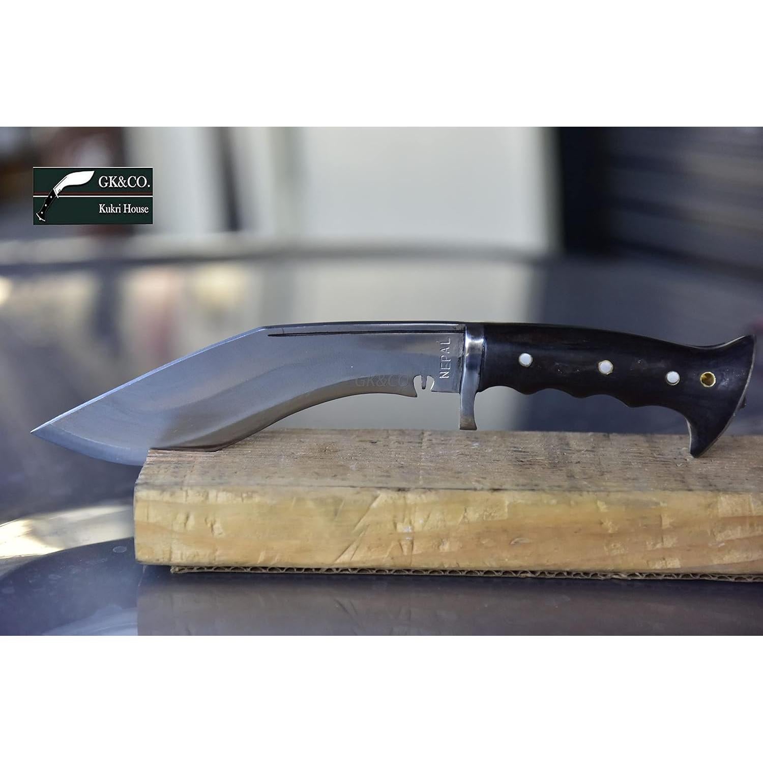 Kukri Genuino GK&CO. 20.32 cm Mango Madera Rosa Hecho a Mano