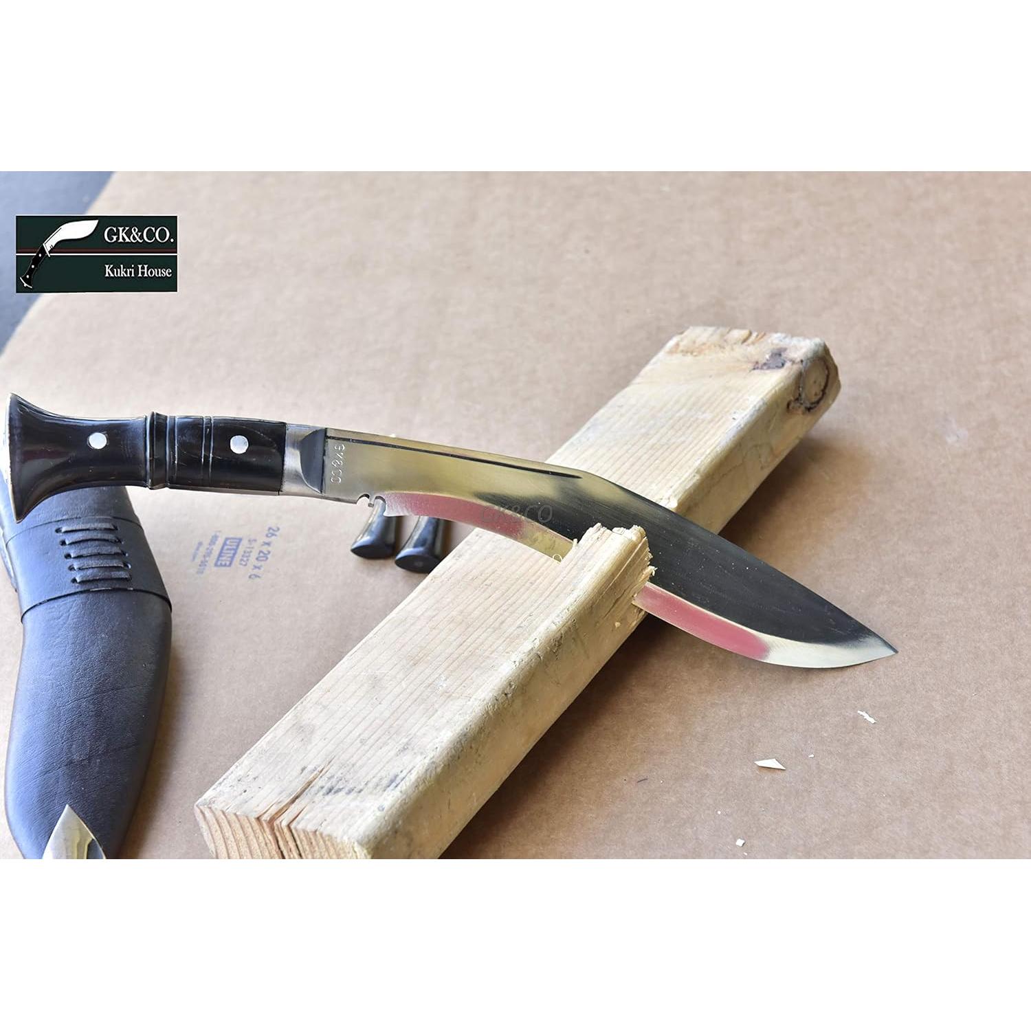 Kukri Genuino GK&CO. Casa Kukri 10.25" Acero Carbono Hecho a Mano