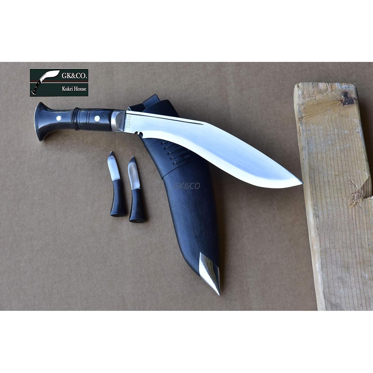 Kukri Genuino GK&CO. Casa Kukri 10.25" Acero Carbono Hecho a Mano