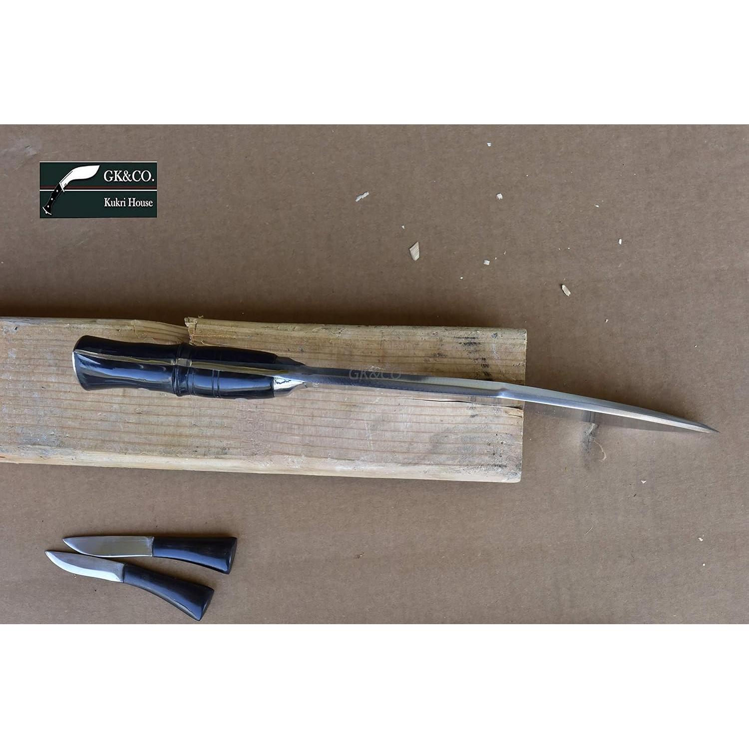 Kukri Genuino GK&CO. Casa Kukri 10.25" Acero Carbono Hecho a Mano