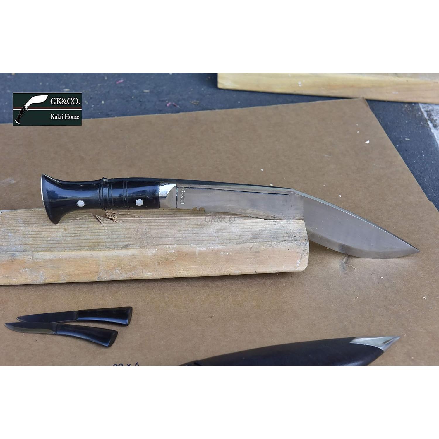 Kukri Genuino GK&CO. Casa Kukri 10.25" Acero Carbono Hecho a Mano