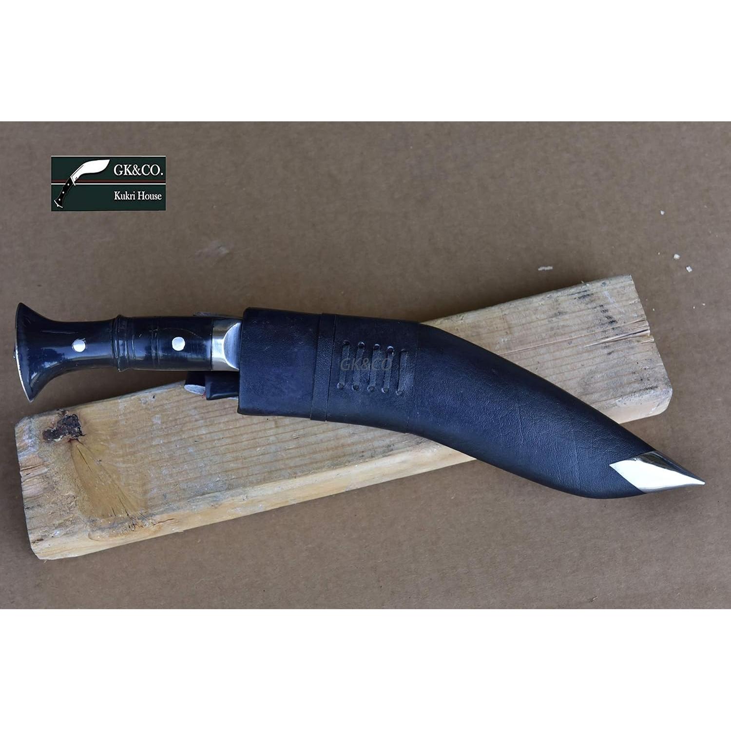 Kukri Genuino GK&CO. Casa Kukri 10.25" Acero Carbono Hecho a Mano
