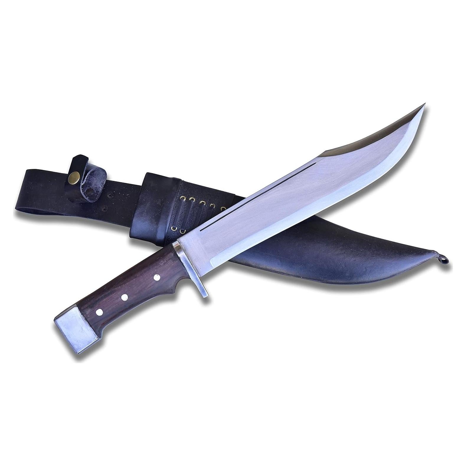 Cuchillo Kukri GK&CO. 28 cm Acero Carbono Mango Madera Rosa