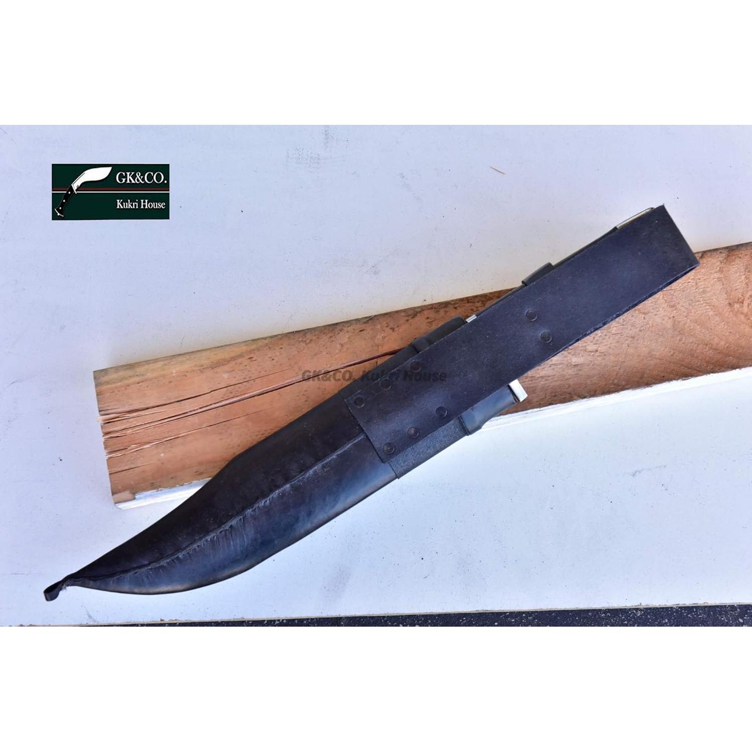 Cuchillo Kukri GK&CO. 28 cm Acero Carbono Mango Madera Rosa
