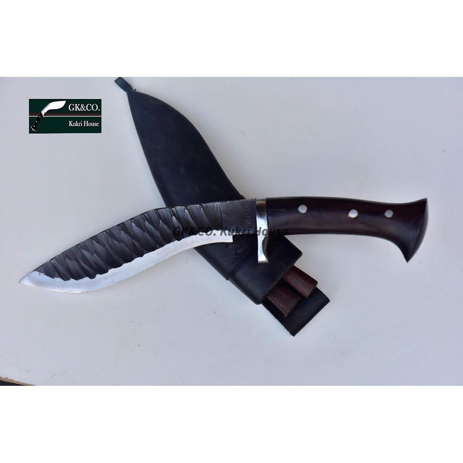 Cuchillo Kukri GK&CO. Casa Kukri 20 cm Acero Carbono Hecho a Mano
