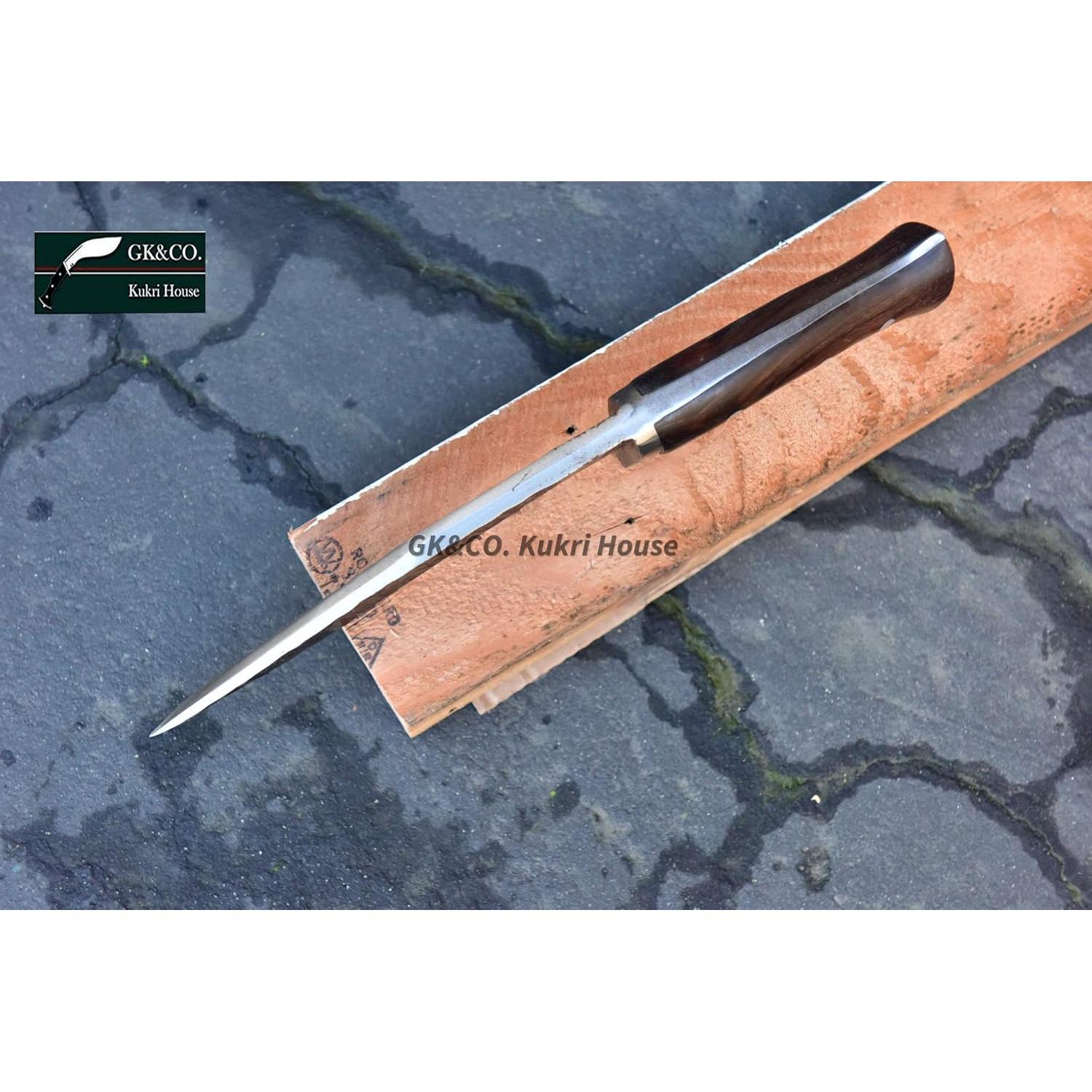 Cuchillo Kukri GK&CO. Casa Kukri 20 cm Acero Carbono Hecho a Mano