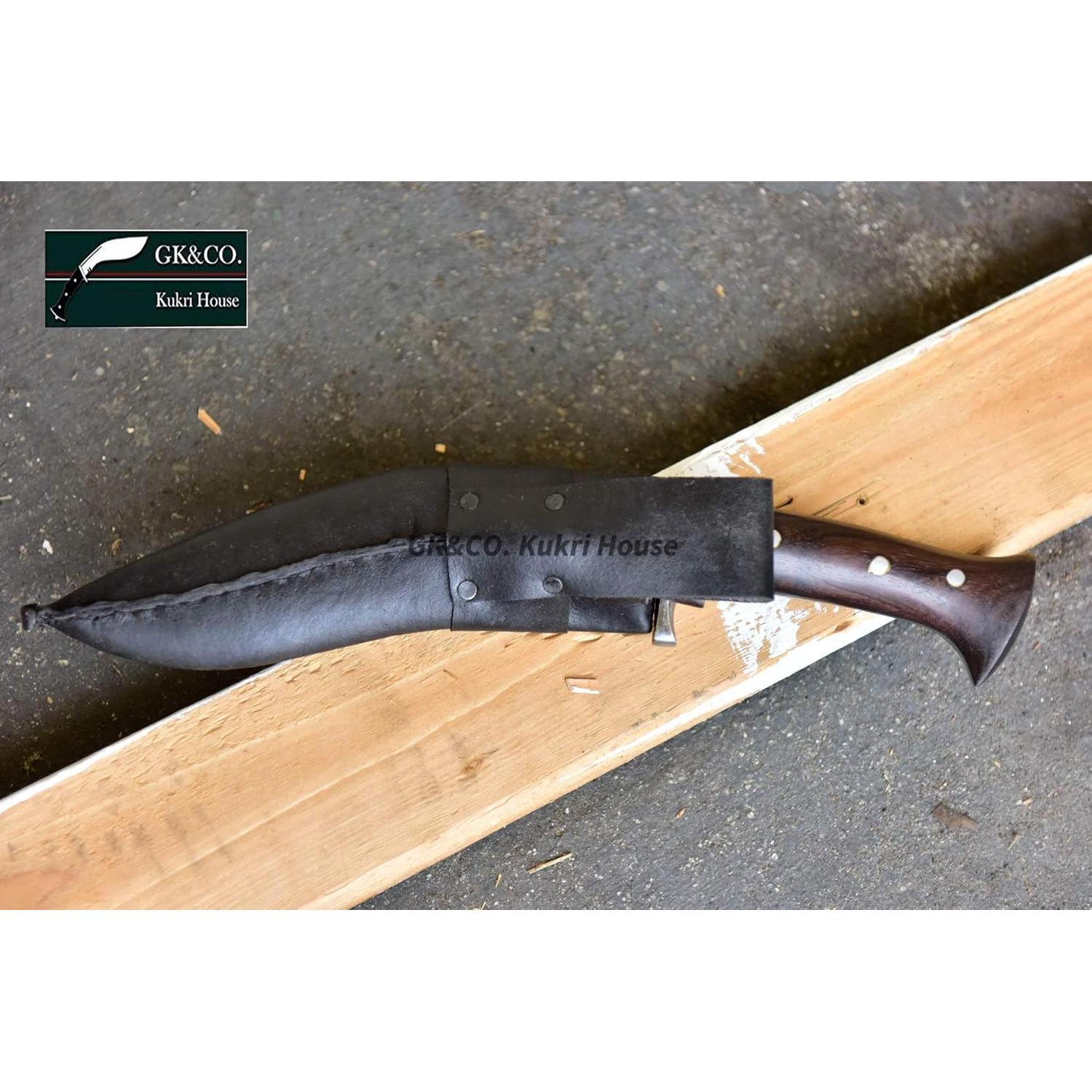 Cuchillo Kukri GK&CO. Casa Kukri 20 cm Acero Carbono Hecho a Mano