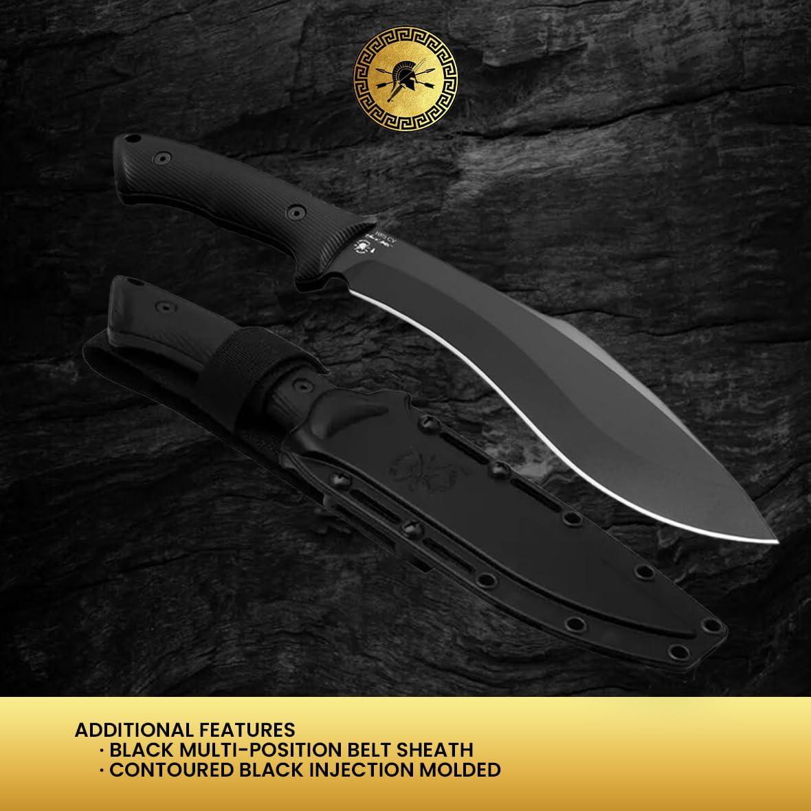Cuchillo Kukri Spartan Harsey SBSL007BK 35.4 cm Negro