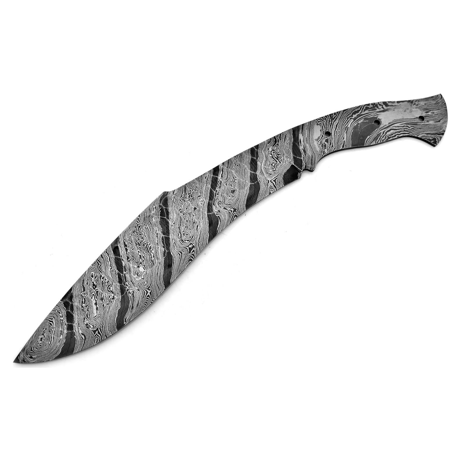 Plantilla de cuchillo Kukri Damasco 38 cm Silver Edge Knives