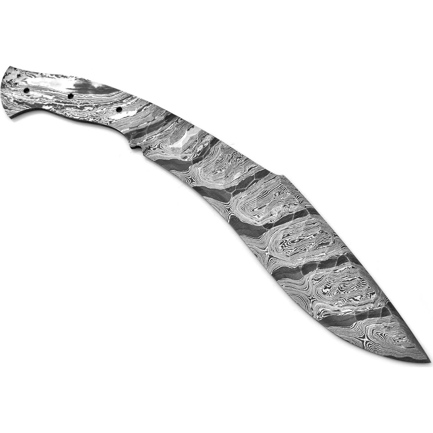 Plantilla de cuchillo Kukri Damasco 38 cm Silver Edge Knives