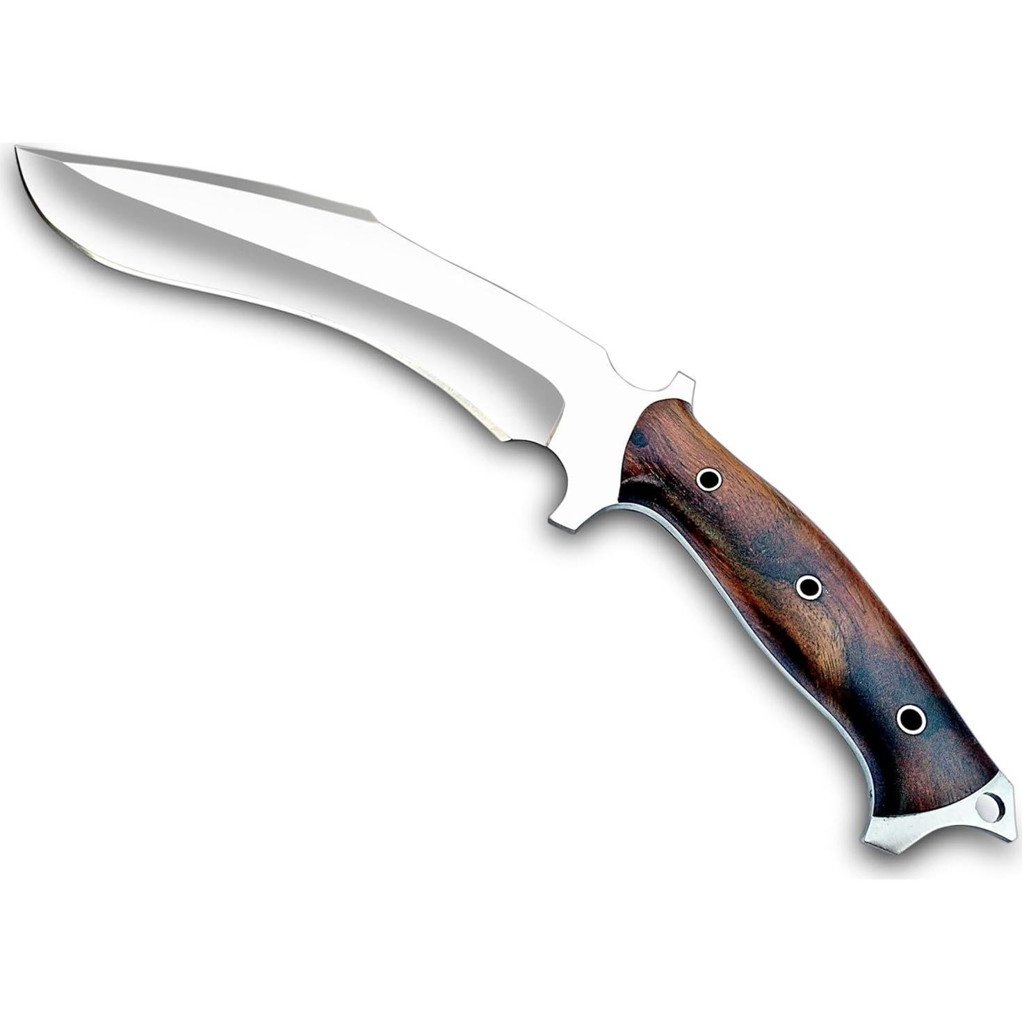 Cuchillo Kukri Warivo D2 Hecho a Mano 39.37 cm con Funda